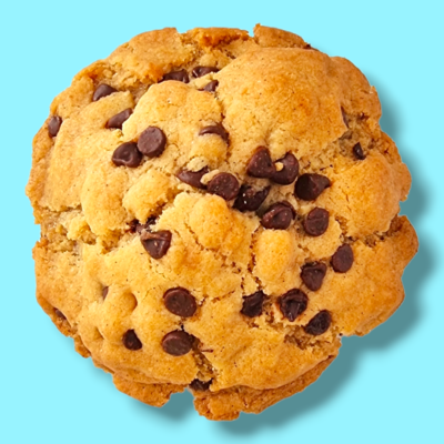cookie con gocce di cioccolato senza glutine e vegano